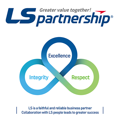 LSpartnership is the managenment philosophy of LS, which creates Greater Value Together
